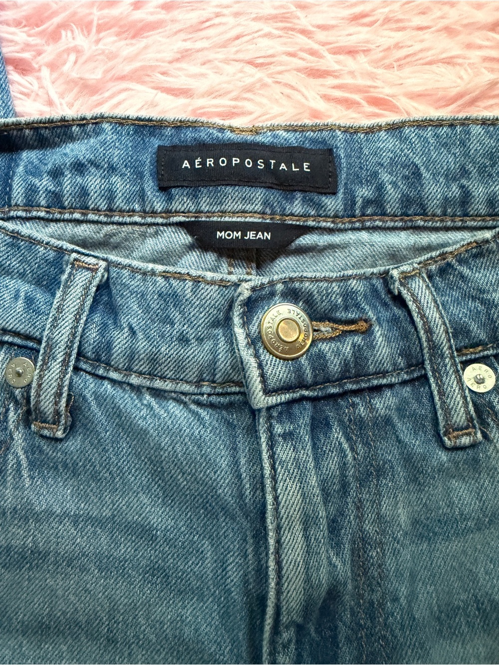 Aeropostale Light Blue Mom Jean - Boyfriend Fit